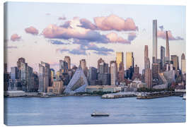 Quadro em tela Manhattan Midtown Skyline along the Hudson River - Jan Christopher Becke