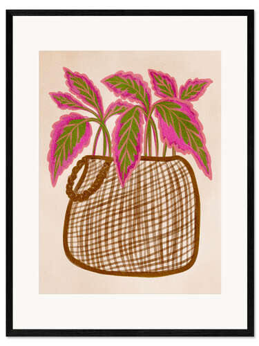 Framed art print Foliage Basket