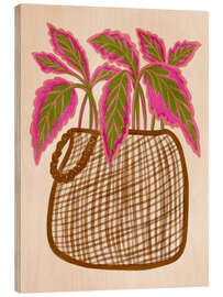 Wood print Foliage Basket - Nikita Jariwala