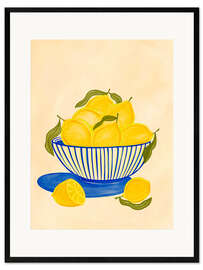 Kunsttryk i ramme Lemon bowl