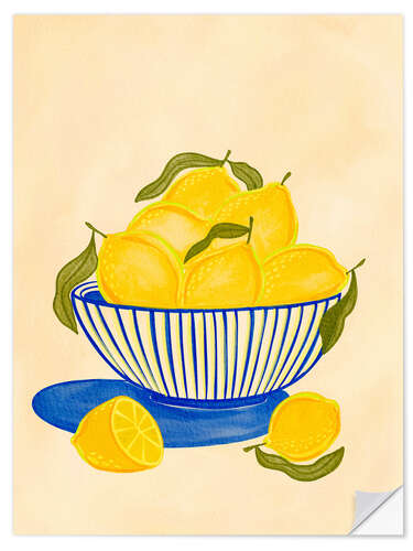 Sticker mural Lemon bowl