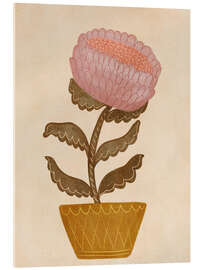 Acrylglasbild Topfblume