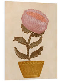 Hartschaumbild Topfblume