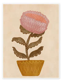 Wandbild Topfblume - Nikita Jariwala