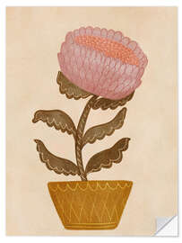 Wandsticker Topfblume