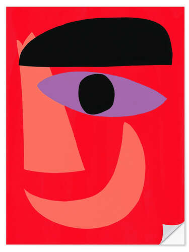 Wall sticker Abstract self-portrait of the cubist painter