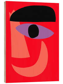 Obraz na drewnie Abstract self-portrait of the cubist painter