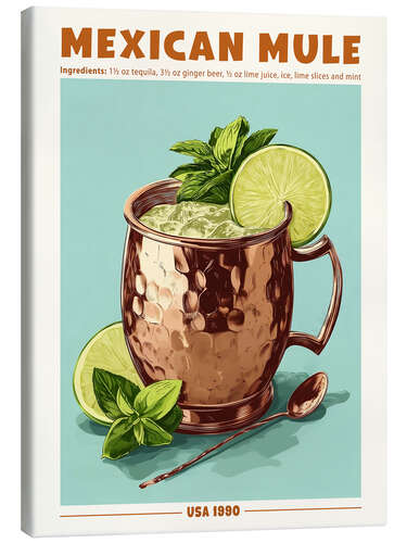 Canvas print Mexican Mule Cocktail, USA 1990
