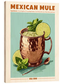 Obraz na drewnie Mexican Mule Cocktail, USA 1990 - TAlex