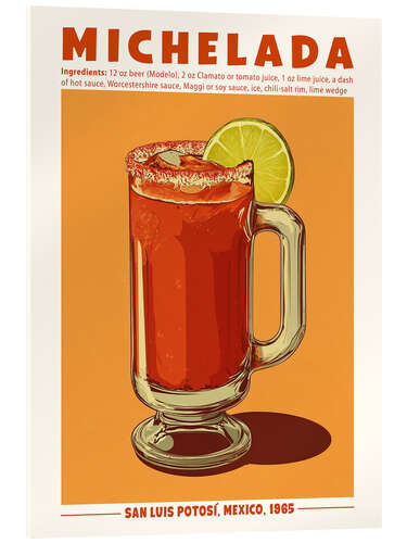 Quadro em acrílico Michelada, San Luis Potosi, Mexico, 1965