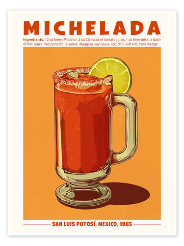 Póster Michelada, San Luis Potosi, Mexico, 1965