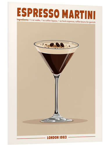 Hartschaumbild Espresso Martini, London 1983