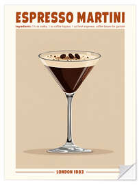 Sticker mural Espresso Martini, London 1983 - TAlex