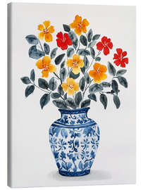 Canvas print Blue vase - Annika Persson