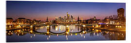 Acrylglasbild Frankfurt am Main City Skyline Panorama - Frank Herrmann