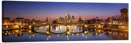 Canvas print Frankfurt am Main City Skyline Panorama at sunset - Frank Herrmann