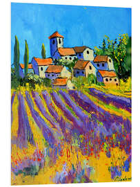 Hartschaumbild Mittags in der Provence