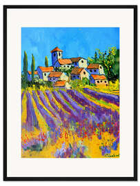 Gerahmter Kunstdruck Mittags in der Provence