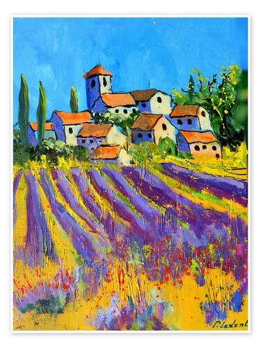 Poster Mittags in der Provence