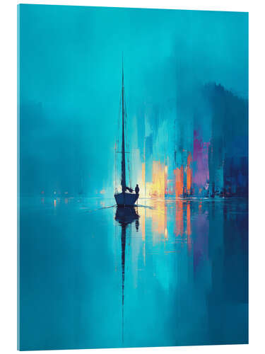 Quadro em acrílico Sailing alone