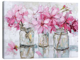 Tableau sur toile Pink flowers