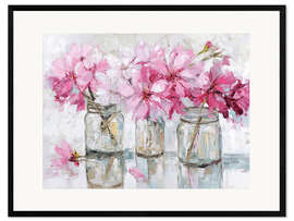 Framed art print Pink flowers