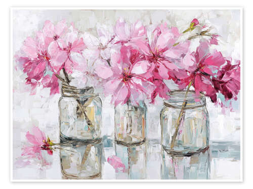 Plakat Pink flowers
