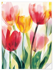 Wandsticker Tulpenland