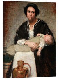 Tableau sur toile Mother and Sleeping Baby, 1911 - Alice Pike Barney