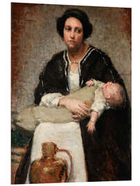 Obraz na PCV Mother and Sleeping Baby, 1911