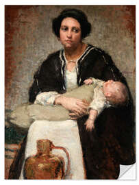 Sisustustarra Mother and Sleeping Baby, 1911