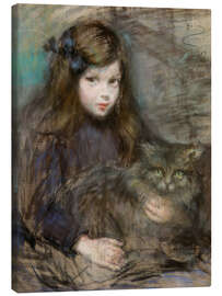Tableau sur toile Minette and Minet, 1907 - Alice Pike Barney