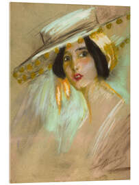 Tableau en verre acrylique Spanish Fantasy (Juliet Fremont) - Alice Pike Barney