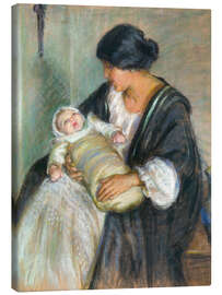 Tableau sur toile Mother and Crying Baby, 1911 - Alice Pike Barney