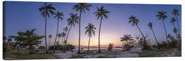 Canvas print Sunset at Palm Beach on Koh Samui - Jan Christopher Becke
