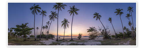 Poster Sunset at Palm Beach on Koh Samui