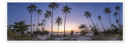 Wall print Sunset at Palm Beach on Koh Samui - Jan Christopher Becke