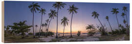 Obraz na drewnie Sunset at Palm Beach on Koh Samui - Jan Christopher Becke