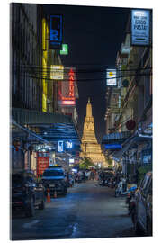 Tableau en verre acrylique Nightlife in Bangkok - Jan Christopher Becke