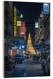 Cuadro de madera Nightlife in Bangkok - Jan Christopher Becke