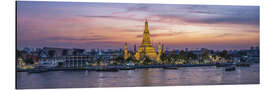 Aluminium print Wat Arun panorama, Bangkok, Thailand - Jan Christopher Becke