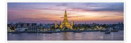 Wall print Wat Arun panorama, Bangkok, Thailand - Jan Christopher Becke