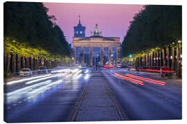 Lerretsbilde Brandenburg Gate and Straße des 17. Juni - Jan Christopher Becke