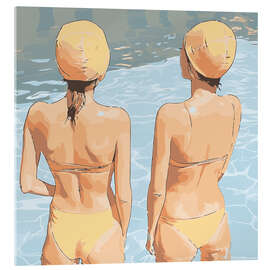 Tableau en verre acrylique Olga and Clara - Layla Oz