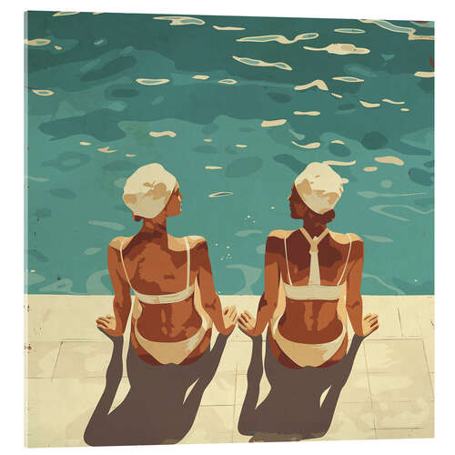 Acrylic print Pool Women