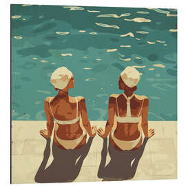 Tableau en aluminium Pool Women