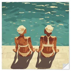 Sticker mural Pool Women