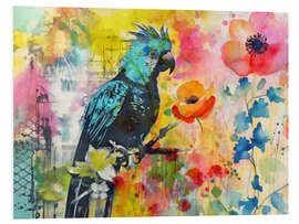 Cuadro de PVC Parrot Flower Garden