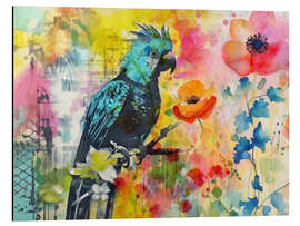 Magnettafel Blumengarten der Papageien