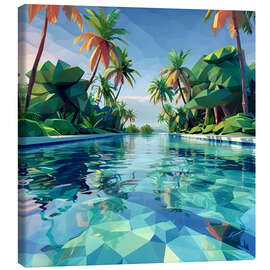 Obraz na płótnie Tropical pool - Maria Tuzhilkina